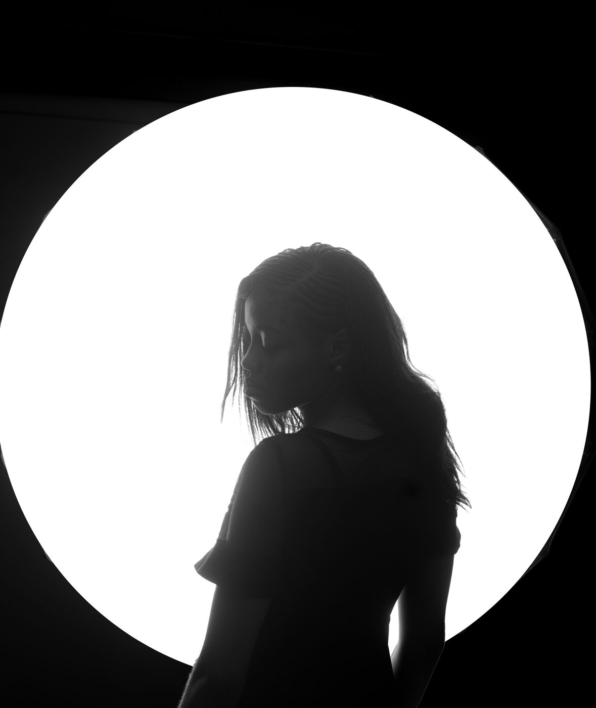 Silhouette portrait study